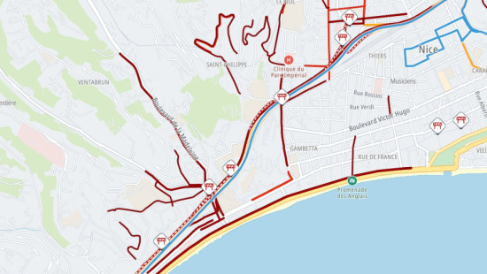 Pagaille à Nice : incendie sur la voie rapide, circulation paralysée Pagaille à Nice : incendie sur la voie rapide, circulation paralysée