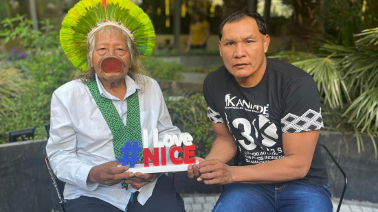 Nice : Raoni soutient la ville dans la conférence des Nations unies sur les Océans