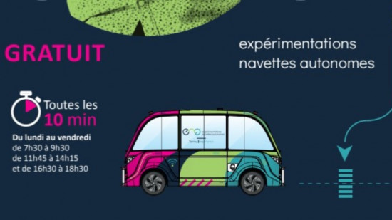 Des navettes autonomes débarquent à Sophia-Antipolis