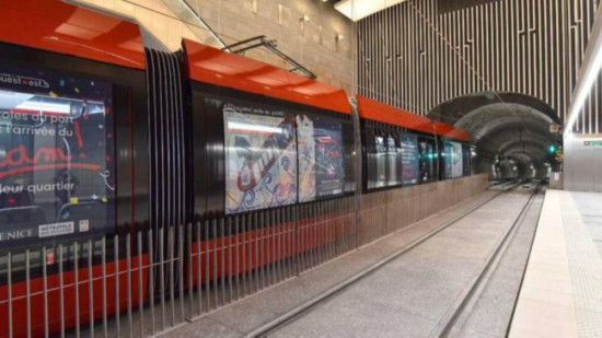 Le tunnel du tram de Nice fermé en soirée