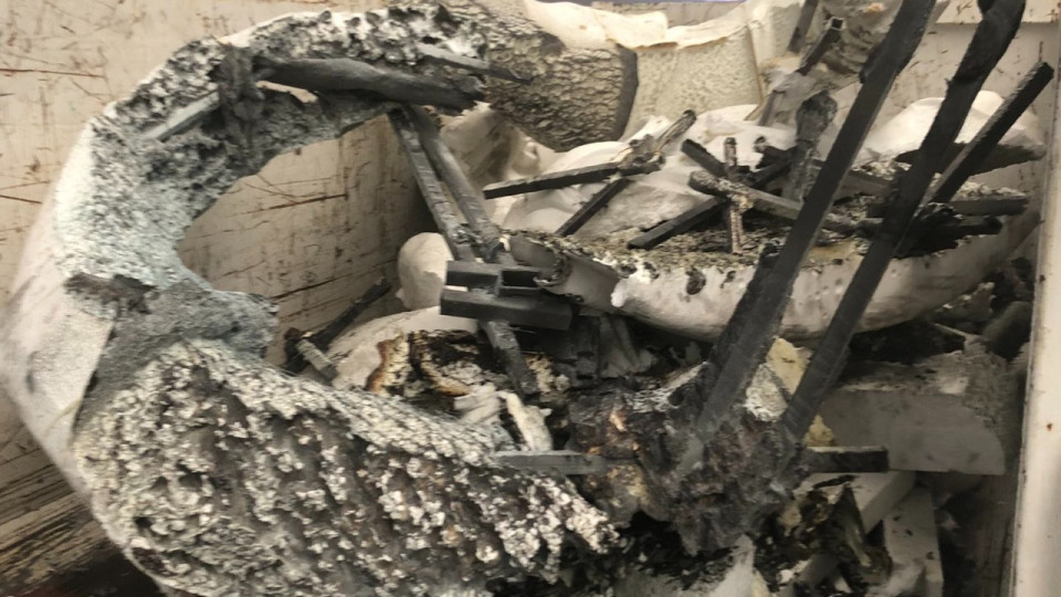 Un morceau de roi part en fum&eacute;e &agrave; quelques jours du carnaval