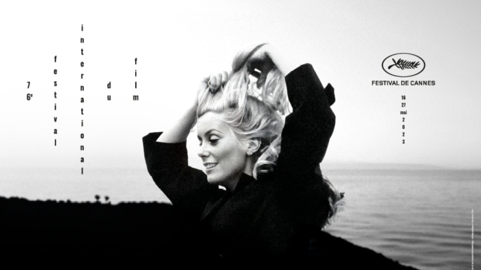 Catherine Deneuve sur l'affiche du 76e Festival de Cannes
