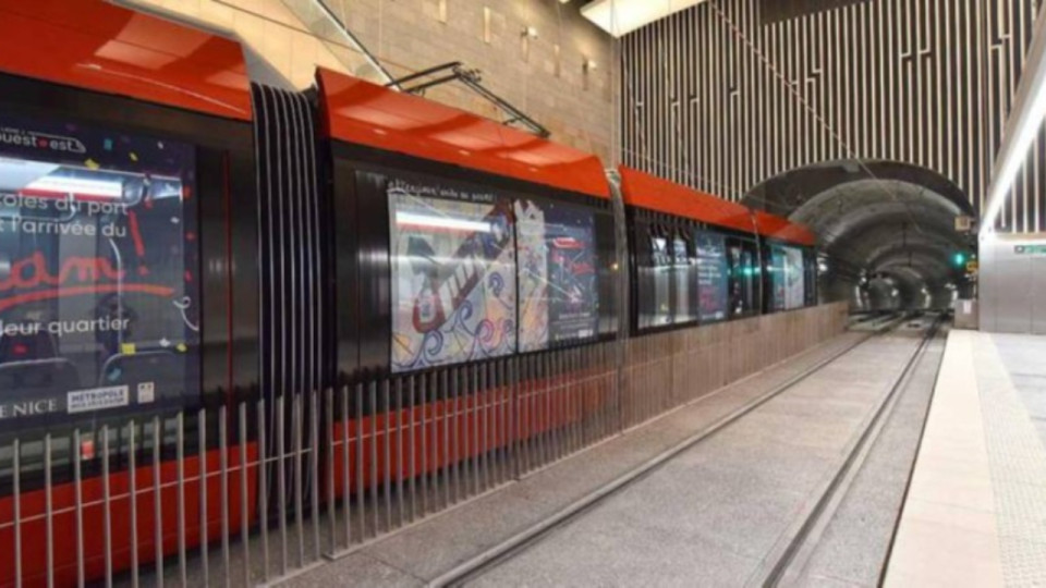 Le tunnel du tram de Nice fermé en soirée