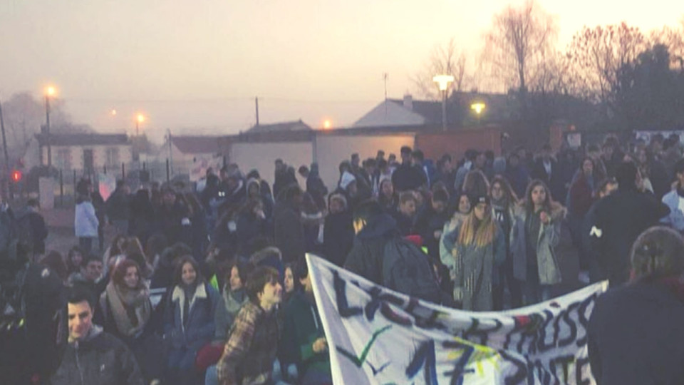 Réforme des retraites : les lycéens dans la rue